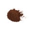 Heap of fine grinding coffee powder vector illustration