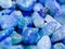 Heap of fluorite stones natural gemstone minerals