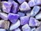 Heap of fluorite stones natural gemstone minerals