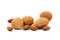 Heap of fresh almonds in shells