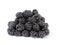 Heap of fresh blackberry isolated on white