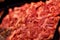 Heap of fresh raw meat food flesh background at shop supermarket