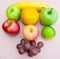 Heap fruits