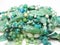 Heap of green colored beads