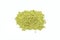 Heap of matcha green tea powder isolated on  white