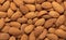 Heap of nuts. Almonds background