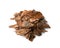 Heap of Pine Tree Bark Chip Isolated