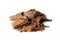 Heap of Pine Tree Bark Chip Isolated