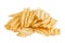 Heap of potato chips on white