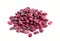 A heap of red kidney beans on white background