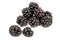 Heap of ripe blackberry isolated