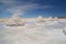 Heap of sea salt in Salar Uyuni