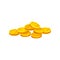 Heap of shiny golden coins. Investment and economy theme. Decorative flat vector element for banking mobile app, website