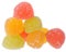 Heap sugar multicolored candy isolated