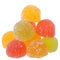 Heap sugar multicolored candy isolated
