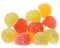 Heap sugar multicolored candy isolated