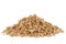 Heap of textured soy protein granules