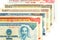 Heap of vietnamese bank notes