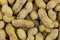 Heap whole peanuts pattern earthen fruit traditional snack beer bar long beans light beige background