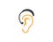 Hear icon logo design template