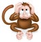 Hear no Evil Cartoon Wise Monkey