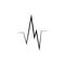 Hearbeat Pulse Icon Vector Illustration Logo Template