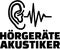 Hearing care professional with icon. German