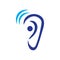 hearing illustration logo vector