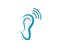 Hearing Logo Template vector icon