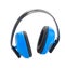 Hearing protection blue ear muffs