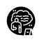 hearsay evidence crime glyph icon vector illustration