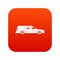 Hearse icon digital red