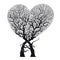 Heart Abstract Tree â€“ Roots Woven into Heart Shape - Vector & Illustration