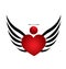 Heart angel design