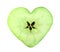 Heart apple slice