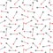 Heart arrows seamless pattern