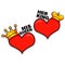 Heart as King and Queen