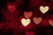 Heart background photo dark brown color