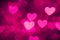 Heart background photo pink color