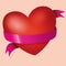 Heart background vector
