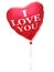 Heart balloon - I love you