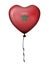 Heart balloon Morocco flag