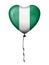 Heart balloon Nigeria flag