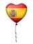 Heart balloon Spain flag