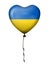 Heart balloon Ukraine flag