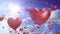 Heart Balloons // 1080p Romantic And Wedding Video Background Loop