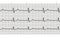 Heart beat ecg or ekg seamless line on black and white paper