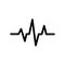 Heart beat pulse icon vector illustration. Heart beat monitor pulse line art vector icon. heartbeat line icon vector illustration.