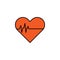 heart beat stops, death outline icon. detailed set of death illustrations icons. can be used for web, logo, mobile app, UI, UX