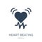 heart beating icon in trendy design style. heart beating icon isolated on white background. heart beating vector icon simple and